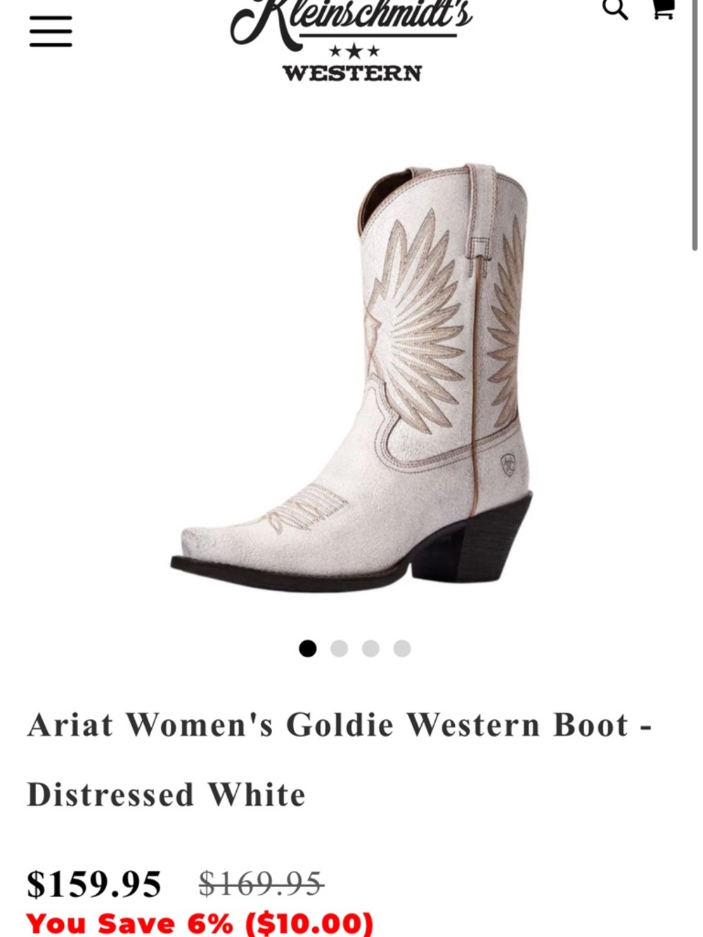 Goldie Pink Western Ankle Boots with Embroidered Detail - Picture 4 of 5
